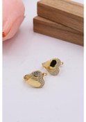 Resim 14 Ayar Altın Küpe J Klips Kadın Küpe Lkkp1105 