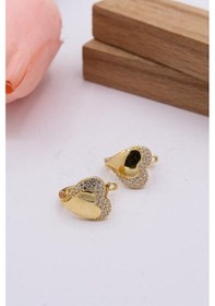 Resim 14 Ayar Altın Küpe J Klips Kadın Küpe Lkkp1105 