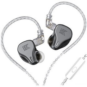 Resim Kosona Dq6 Kulak İçi Kablolu Kulaklık 3.5mm, 3dd Dinamik Sürücü, Hi-fi Ses Kalitesi, 0.75mm 2pin Çıkarılabilir Kablolu, Mikrofonlu, Gri Kz Dq6 