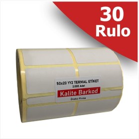 Resim Kalite Barkod 50 X 25 Yy2 Termal Etiket | 30 Rulo | 