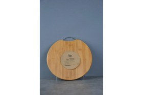 Resim Feyza Design Yuvarlak Kesim Panosu Sunum Tahtası 30X30 Cm, Şık ve Kullanışlı Tasarım 