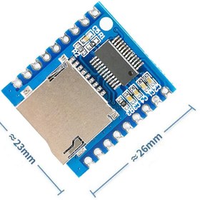 Resim Genel Markalar Xy-v17b Mp3 Wav Ses Çalma Modülü Micro Sd 32gb Hafıza Fat16 Fat32 24 Bit 