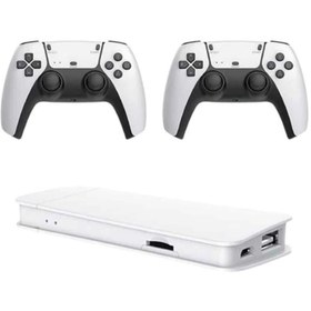 Resim 2.4 Ghz Oyun Konsolu Çift Konsol 4K Ultra Hd Game Stick 