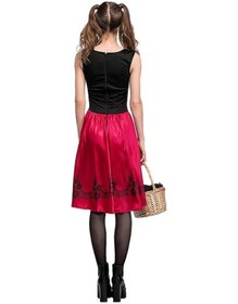 Resim Sones Yetişkinler İçin Kırmızı Başlıklı Kız Kostümü Renk: Kırmızı Beden: Xxxl 