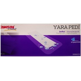 Resim Cansın Plast 9 Cm X 20 Cm Şeffaf Yara Pedi Pu 524 