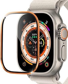 Resim Microsonic Apple Watch Ultra 3 Tam Kaplayan Cam Ekran Koruyucu V2 Turuncu [Watch Ultra 3 ile Uyumlu Ekran Koruyucu - Turuncu] 