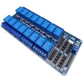 Resim 5V 16 Kanallı Işıklı Röle 