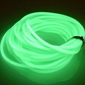 Resim 5m Karanlıkta Parlayan Balıkçılık İpi - Luminöz Yeşil Yumuşak Kauçuk Tüp ile Kanca, Karışmaz, %100 PVC, Gece Balıkçılığı İçin İdeal 