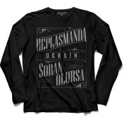 Resim Kendim Seçtim Beşiktaş Deplasmanda Dersin Soran Olursa Uzun Kollu Tişört Baskılı Çocuk T-Shirt 
