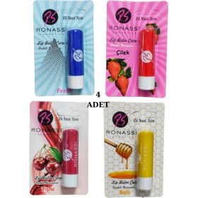 Resim Rs Ronassi Dudak Koruyucu ve Parlatıcısı Fresh Çilek Vişne ve Ballı 4 Lü Set 