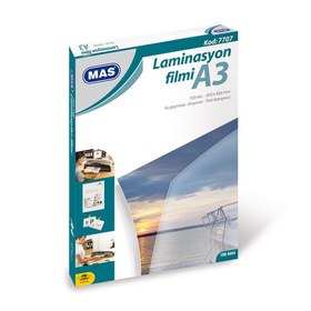 Resim Mas Laminasyon Filmi 125 Mikron A3 100’lü Kutu 