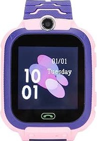 Resim VGEBY Çocuk Smartwatch, Erkek 2G HD Dokunmatik Ekran Smartwatch LBS Konumlandırma Sesli Arama SOS Uyarısı Telefon Saati (Pembe) 
