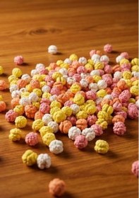 Resim İpek Değirmen Renkli Şekerli Leblebi 1 kg Meyve Aromalı Çıtır Lüks Ekonomik Boy Gökkuşağı Leblebi 