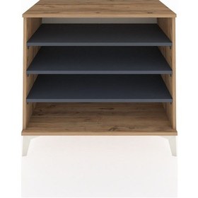 Resim Hyperion Şifonyer 3 Raflı 88x44x80 Çam-antrasit Atlas Çam 