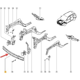 Resim Ön Panel Orta Sacı Kadjar 752101457R 752101598R 