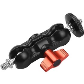 Resim Dofolink Alüminyum Çift Top Başlı Sanal Kollü Braket, 1/4 İnç Bağlantı, Kamera Monitörü, Fotoğraf Işığı, Mikrofon İçin Uygun, Turuncu 