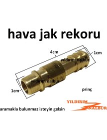 Resim Yıldırım Hava Jakı Ucu Komprasör Ucu Sarı Prinç 