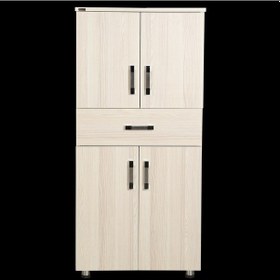 Resim Çok Amaçlı Dolap 130 Cm Hard Parlak Carden Suntalem 4Raf 1Çekmece 