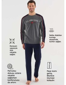 Resim U.S. Polo Assn. U.s Polo Assn 18620 Erkek Yuvarlak Yaka Pijama Takım 001 