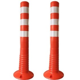 Resim Abronya Otopark Dubası Yol Şerit Ayırıcı Plastik Delinatör Trafik Dubaları 2 Adet Esnek 