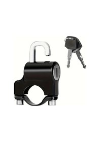 Resim Elmpaly Siyah Bisiklet Kask Kilidi Çok Fonksiyonlu Güvenlik Çalışma Önleyici Kask Askı Kiliti Siyah 