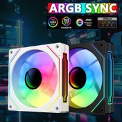 Resim OUYUANSU ARGB Senkron Kasa Fanı - PWM Akıllı Sıcaklık Kontrolü ile Sessiz, Yüksek Performanslı Soğutma, Canlı RGB Aydınlatma, Sunucularla Uyumlu, Beyaz & Siyah Seçenekler 