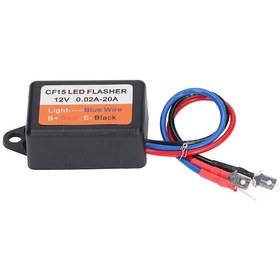Resim Jeehugo 12v Araba Led Flş Strob Kontrolörü - Otomatik Flaş Modülü, 0.02-20a Akım, Su Geçirmez Röle, 45-75 Hz Frekans 