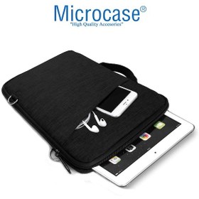Resim Microcase Apple Uyumlu iPad Pro 13 2025 Tablet İçin Türkçe Bluetooth Klavye+mouse+tablet Standı-siyah Al8126 Omuz Çantası 