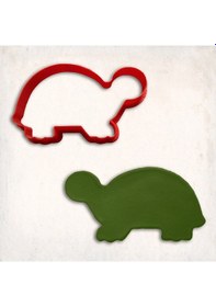 Resim Kaplumbağa Kurabiye Kalıbı Şekillendirici Kopat KIrmızı 