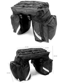 Resim Alfagrup Al&fa Grup 45lt Su Geçirmez Reflektörlü Motosiklet Bisiklet Heybe Çanta 