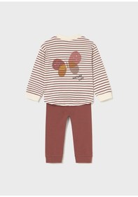 Resim Mayoral Kız Bebek Tayt Sweat Takım Kahverengi 
