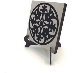 Resim Barok Desen Baskılı Mdf Masaüstlük 10x10 529 