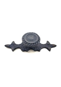 Resim Antika Tarz Dekoratif Pirinç Çizgili Düğme - 25x80 Mm, Oksit 