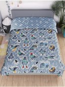 Resim Mimi Land Yatak Örtüsü 160x80, 80x160 Cm 459043807 Mavi 
