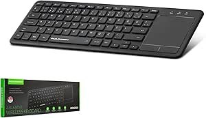 Resim Hadron HDX2505 Türkçe-Q Bluetooth + 2.4 Ghz Kablosuz Touchpad + Klavye - Siyah 