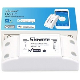 Resim Sonoff Basic Kablosuz 220v 10a Akıllı Ios App Işık Zamanlayıcı 