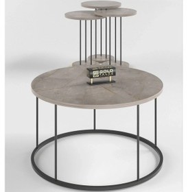 Resim Uslucan Alışveriş Orta Sehpa Ve Zigon Sehpa Terra Set Gordion Çok Renkli 