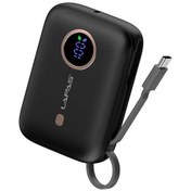 Resim 10.000 Mah Powerbank Dahili Type-c'li Powerbank: Dijital Ekran, Hızlı Şarj, 10000mah, Taşınabilir Siyah 