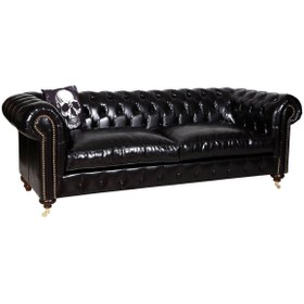 Resim 3A Mobilya Pullap Black Chesterfield 230X90X80 CM 
