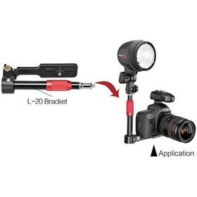 Resim Jinbei L-20 Studio Strobe Flaş için Fotoğraf Makinesi Tutacağı 