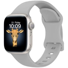 Resim Apple Uyumlu Watch Series 1/2/3 38mm Yumuşak Hafif Silikon Kordon Kayış 