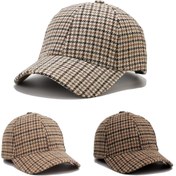 Resim 1 Adet Şık Köpekdişi Desenli Kadın Beyzbol Şapkası - Ayarlanabilir, Hafif & Günlük Dış Mekan Baba Şapkası, Nefes Alabilen Polyester, Sadece Elde Yıkama 