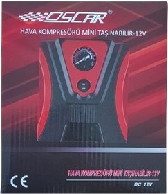 Resim Oscar 12V Çakmaklık Girişli Oto Kompresör Hava Pompası 