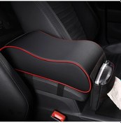 Resim Xuweiwei Yumuşak Araç Kolçak Minderi Telefon Cebi Siyah Kırmızı Ergonomik 