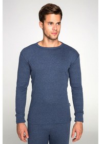 Resim Thermoform Soft Unisex Uzun Kol Termal İçlik Fanila Lacivert Renkli 