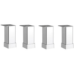 Resim Kare Mobilya Ayağı İnoks 10cm 4 Adet 