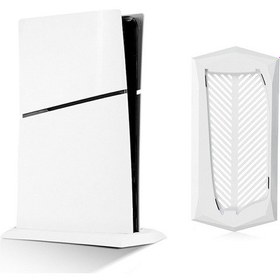 Resim Sony Ps5 Slim Disc Edition Dikey Oyun Konsolu Isı Dağıtım Tabanı İçin Soğutma Standı Beyaz 