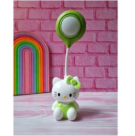 Resim Hediye Vakti Sanrio Hello Kitty Tasarımlı Şarzlı Çocuk Odası Masa Lambası 