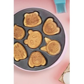 Resim Bestron Mini Hayvan Motifli Waffle Makinesi 