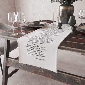 Resim Agora Meyhanesi - Şiir Runner Örtü - 40 cm x 140 cm 